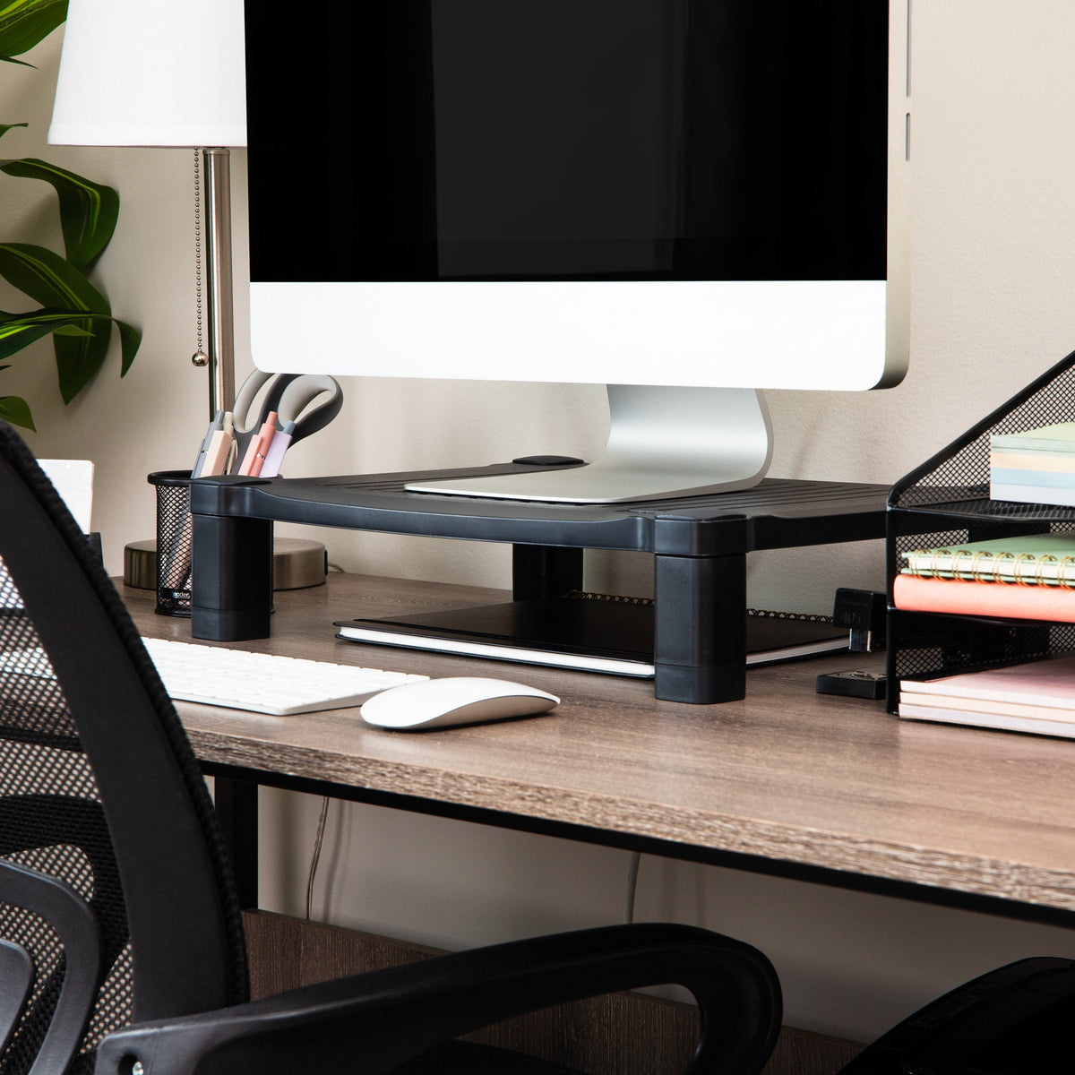 Mind Reader Anchor Adjustable Monitor Stand, Black - view 3