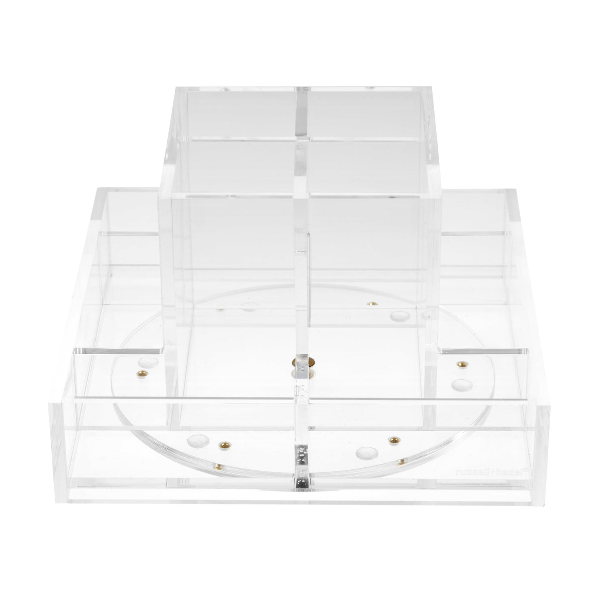 Russell+Hazel Acrylic Carousel Rotating Desk Organizer