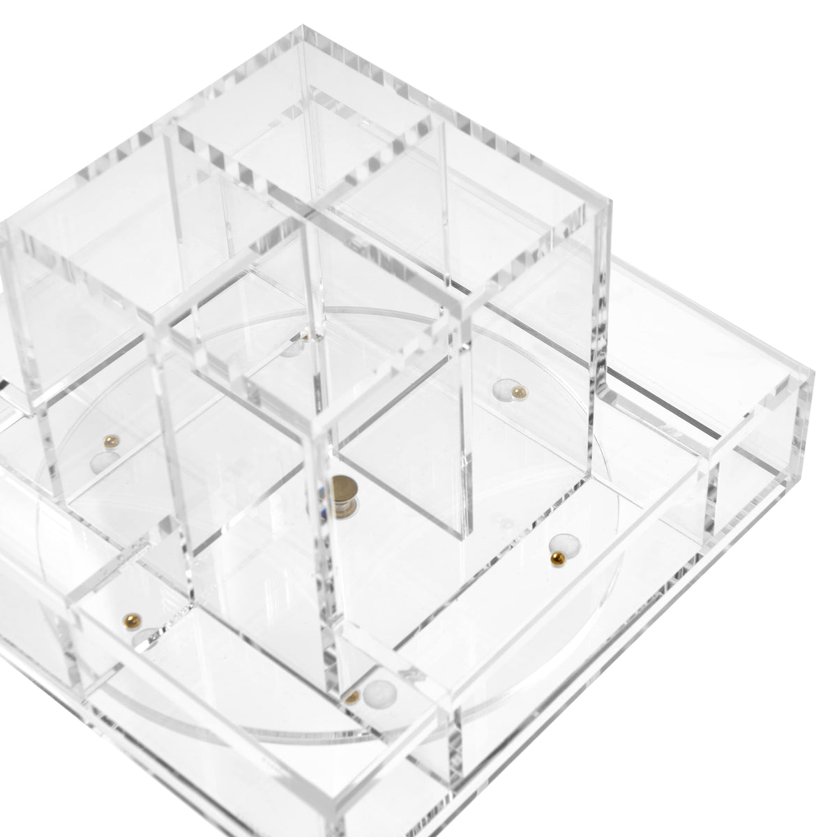 Russell+Hazel Acrylic Carousel Rotating Desk Organizer - view 2