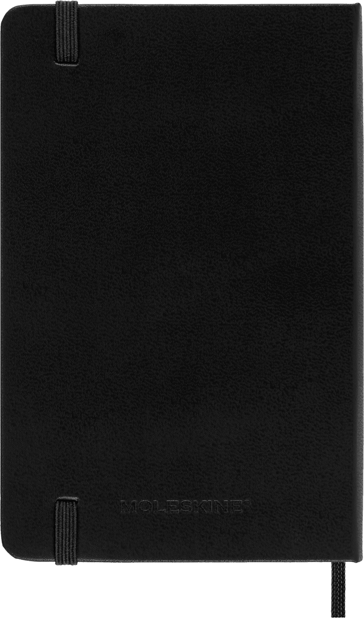 Moleskine Classic Pocket Ruled Hard Cover Notebook, Black - back cover