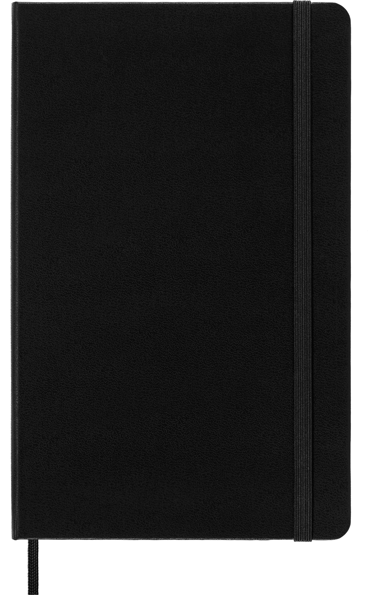 Moleskine Classic Large Ruled Hard Cover Notebook, Black - front cover