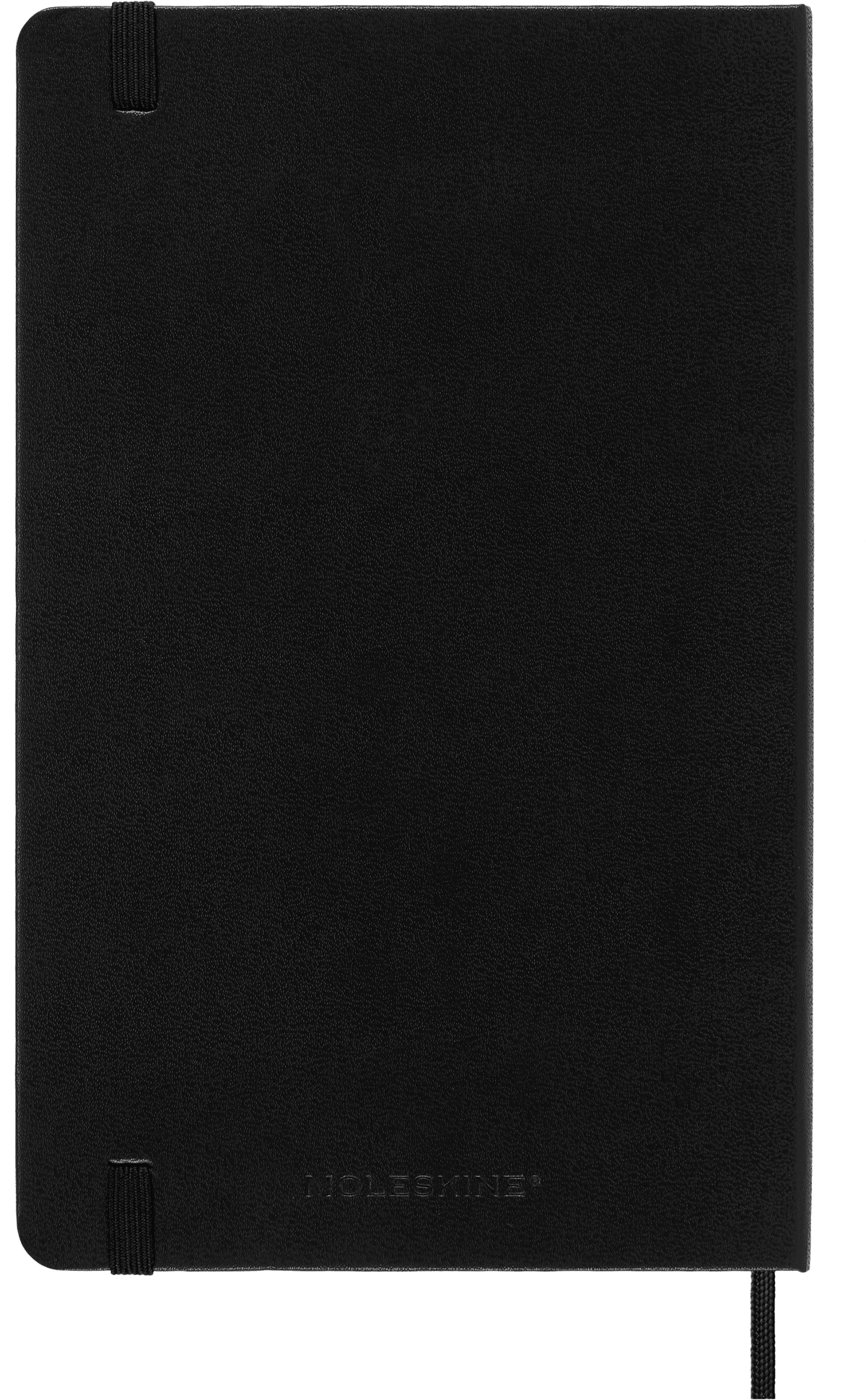 Moleskine Classic Large Ruled Hard Cover Notebook, Black - back cover