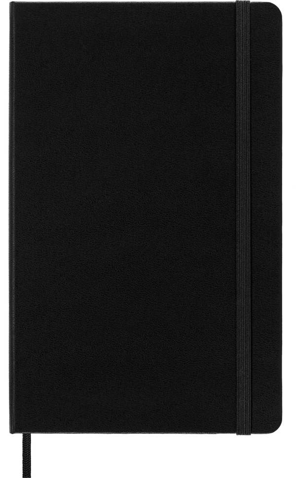 Moleskine Classic Large Squared Hard Cover Notebook, Black - front cover