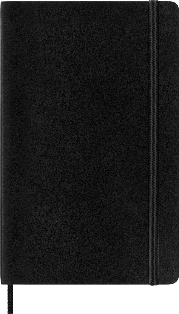 Moleskine Classic Large Ruled Soft Cover Notebook, Black - front cover