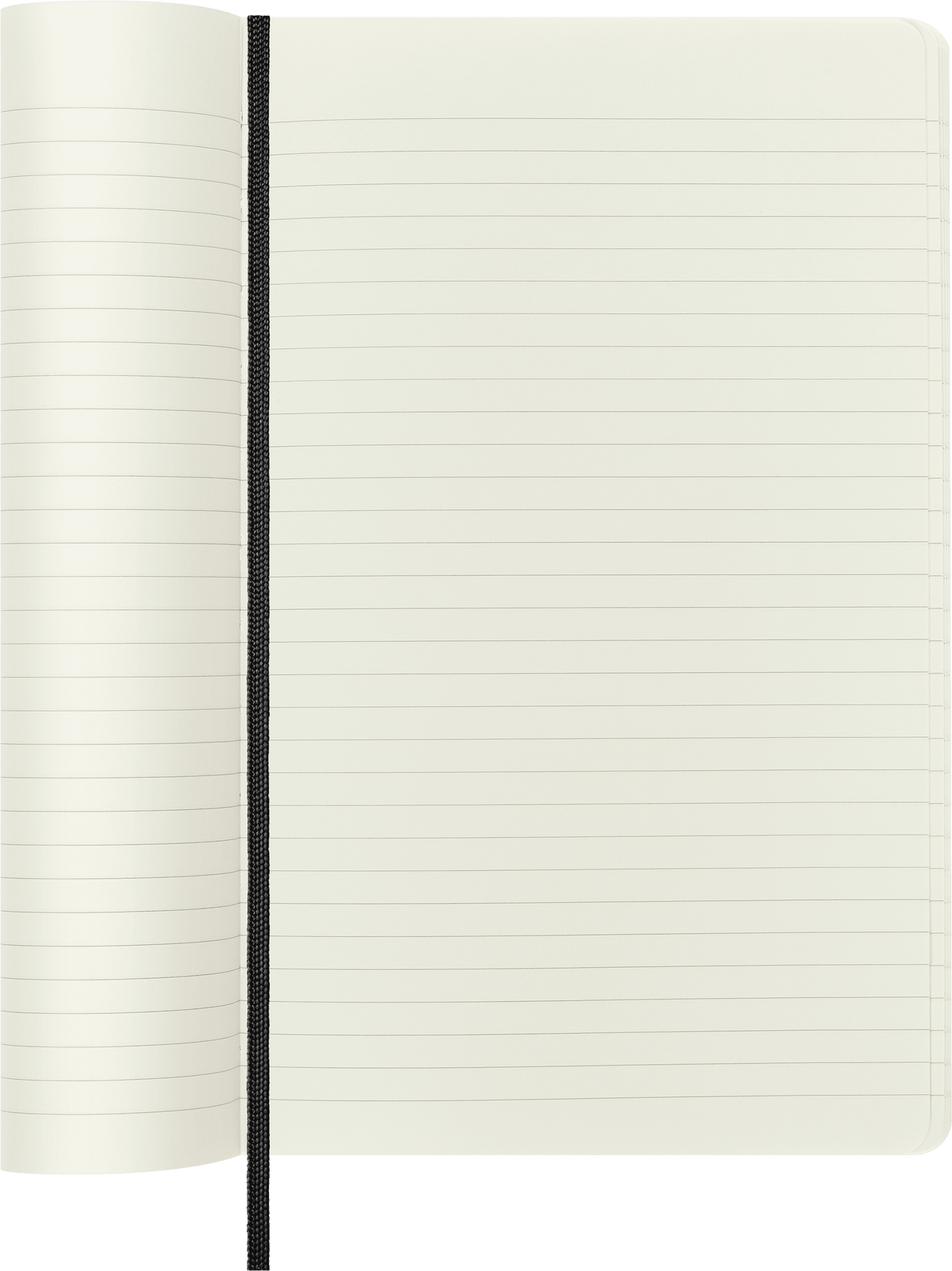 Moleskine Classic Large Ruled Soft Cover Notebook, Black - ruled pages