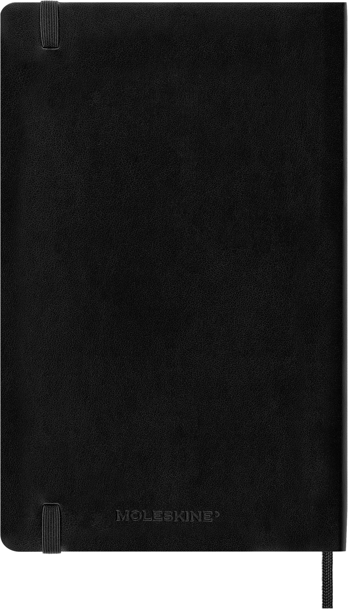 Moleskine Classic Large Ruled Soft Cover Notebook, Black - back cover